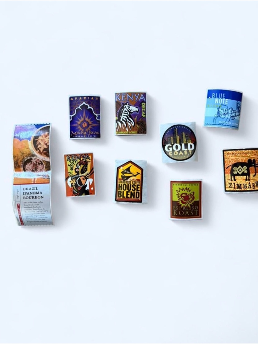 Vintage Starbucks 90’s 2000’s Passport Coffee Collectible Stickers (9)